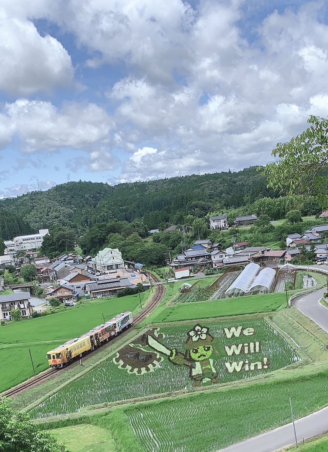 明知鉄道と田んぼdeアート