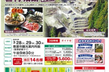 【受付終了】恵那の山城を巡る 明知城跡と岩村城跡探訪