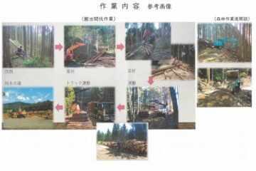 笠置町姫栗地内間伐作業のお知らせ